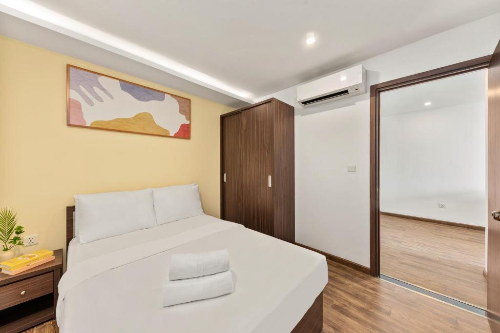 Postel nebo postele na pokoji v ubytování S Lux Apartment Virgo