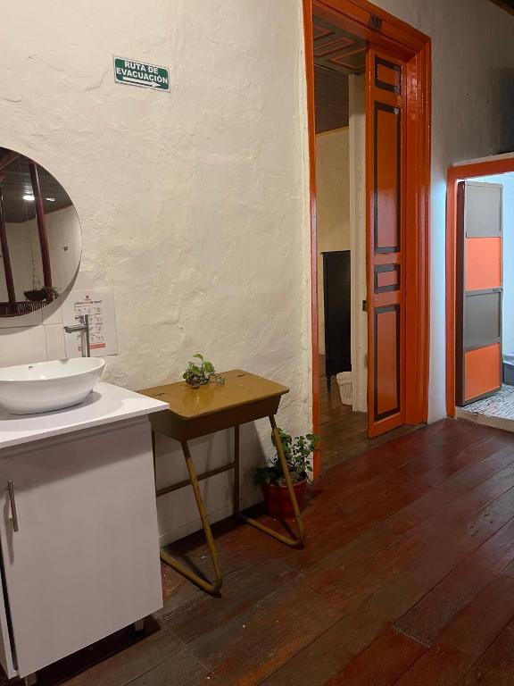 Kuchyň nebo kuchyňský kout v ubytování Hotel Colonial Abejorral