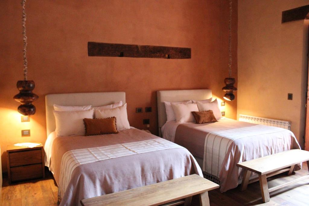 Postel nebo postele na pokoji v ubytování Hotel Ibarra 14