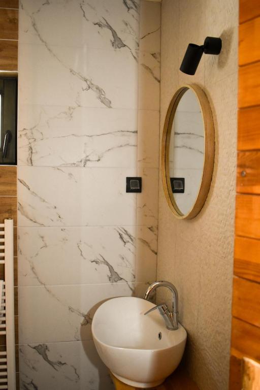 Koupelna v ubytování Hotel Rajska Vrata