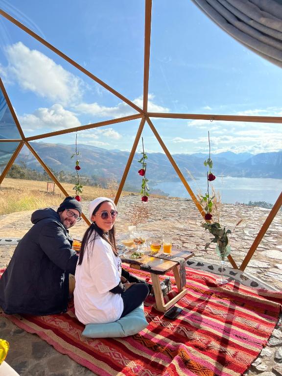 Příroda nedaleko luxury tent
