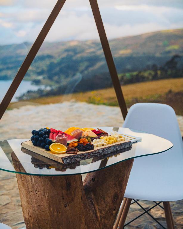 Jídlo v luxury tent nebo okolí