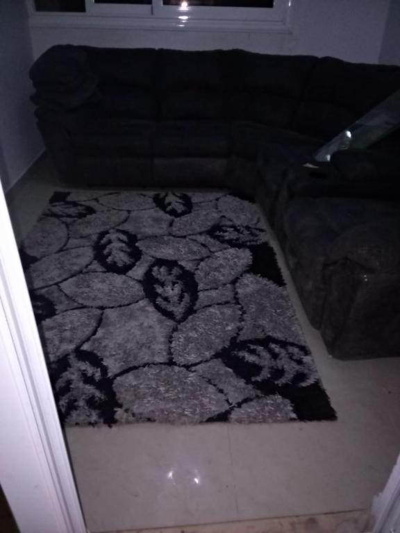 um tapete no chão numa sala de estar com um sofá em الاسكندرية جليم em Alexandria