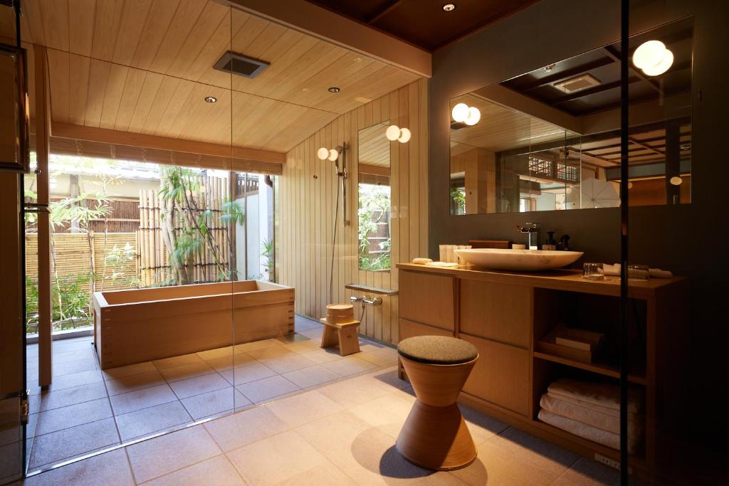 Koupelna v ubytování HOTEL VMG RESORT KYOTO