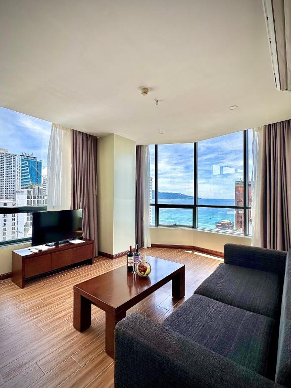 Posezení v ubytování Avatar Danang Hotel