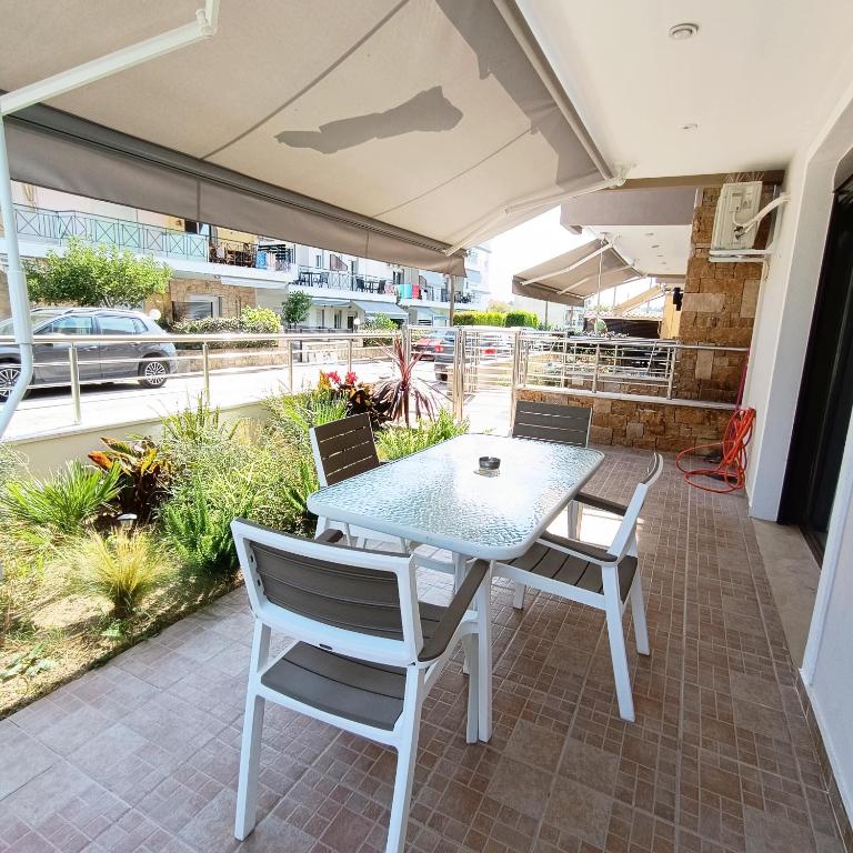 Balkón alebo terasa v ubytovaní Maya Suites Kallithea