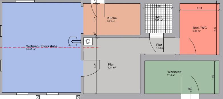 Půdorys ubytování LIETHE 13 - Ferienhaus am Malerweg