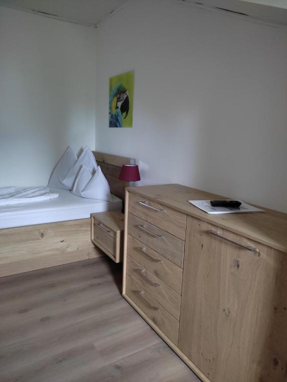 Postel nebo postele na pokoji v ubytování Garni Brunnenhof