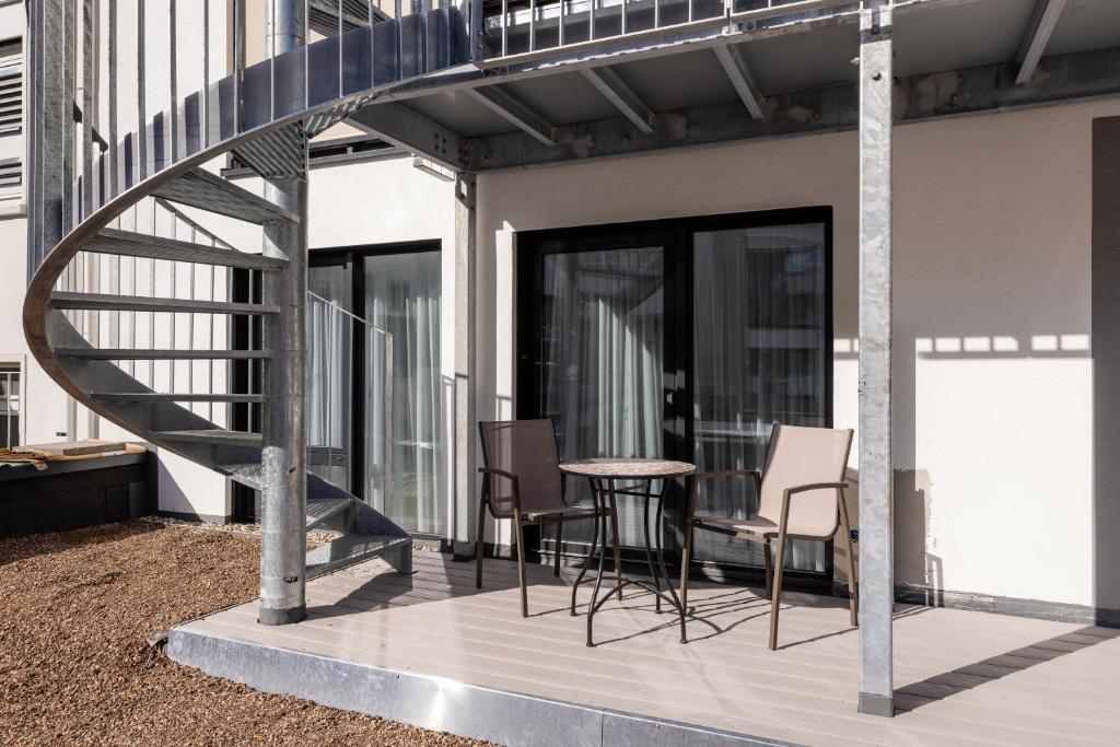 Uma varanda ou terraço em The Doorman Goethe Frankfurt am Main