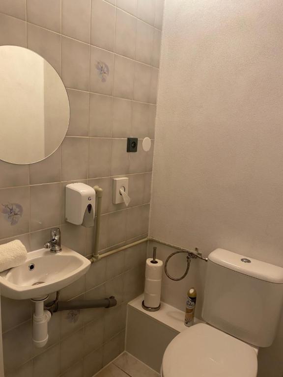 Koupelna v ubytování Apartmány Nad Rybníkem