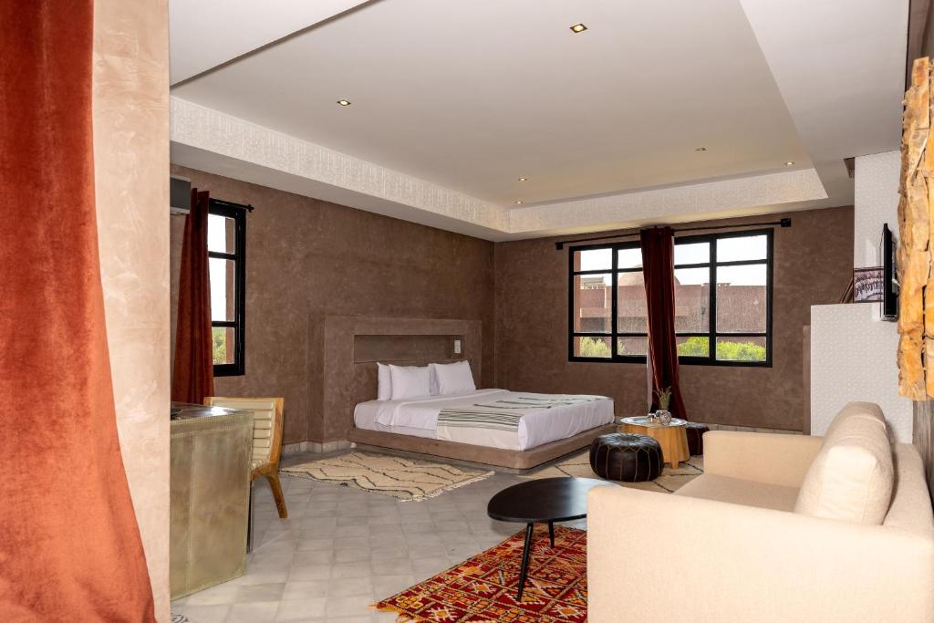 Postel nebo postele na pokoji v ubytování Fellah Hotel