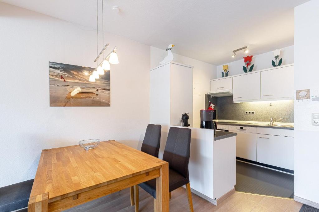 Kuchyň nebo kuchyňský kout v ubytování Fischerstr 10b Whg D3