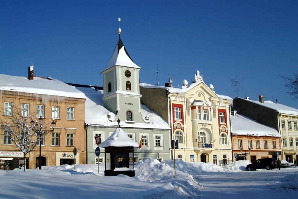 Apartmán U Pošty Králíky v zimě