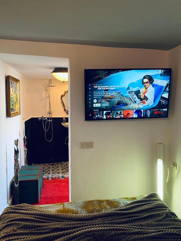 TV a/nebo společenská místnost v ubytování dar l’artiste