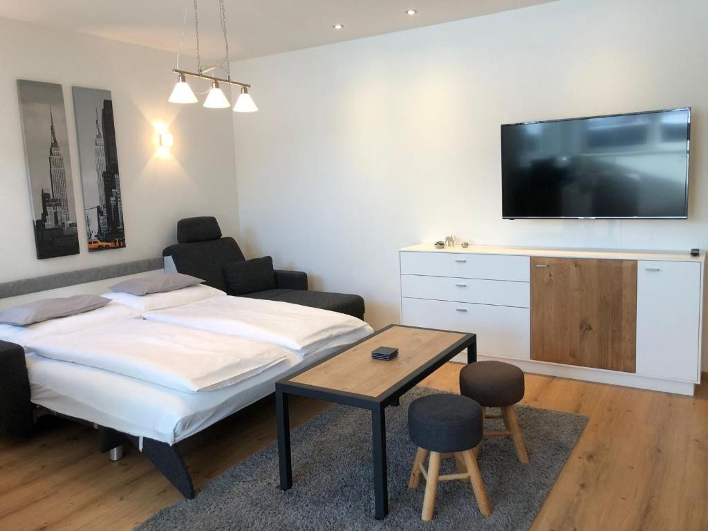 Postel nebo postele na pokoji v ubytování WM-Appartements