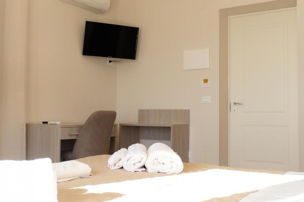 TV a/nebo společenská místnost v ubytování Bed & Breakfast Nonno Gigi - Falerna Marina
