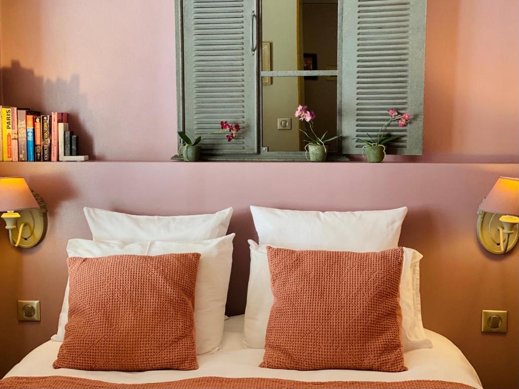 Postel nebo postele na pokoji v ubytování CamParis - B&B - Chambre d'hôtes