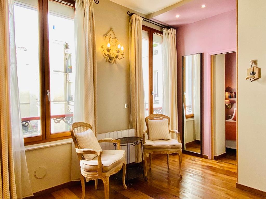 Posezení v ubytování CamParis - B&B - Chambre d'hôtes