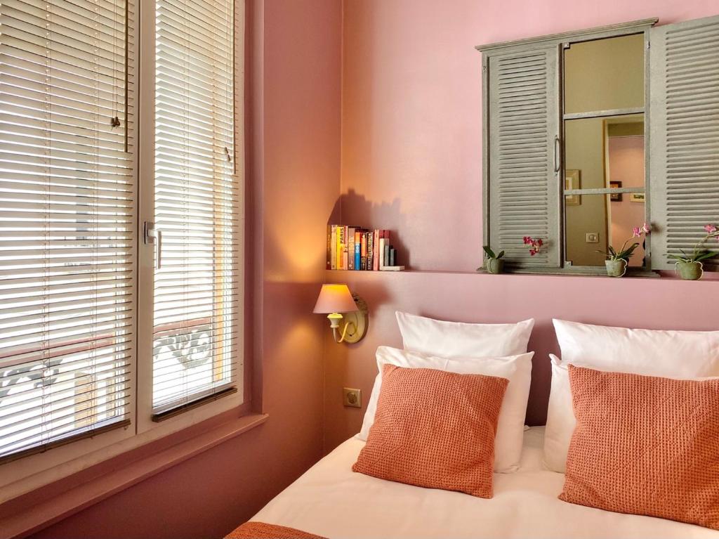 Postel nebo postele na pokoji v ubytování CamParis - B&B - Chambre d'hôtes