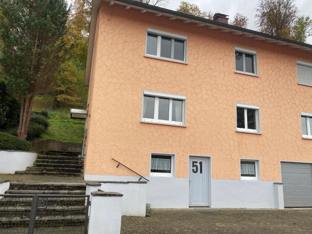 a house with the number on it at Ferienwohnung „Marina“ im Schwarzwald in Lörrach
