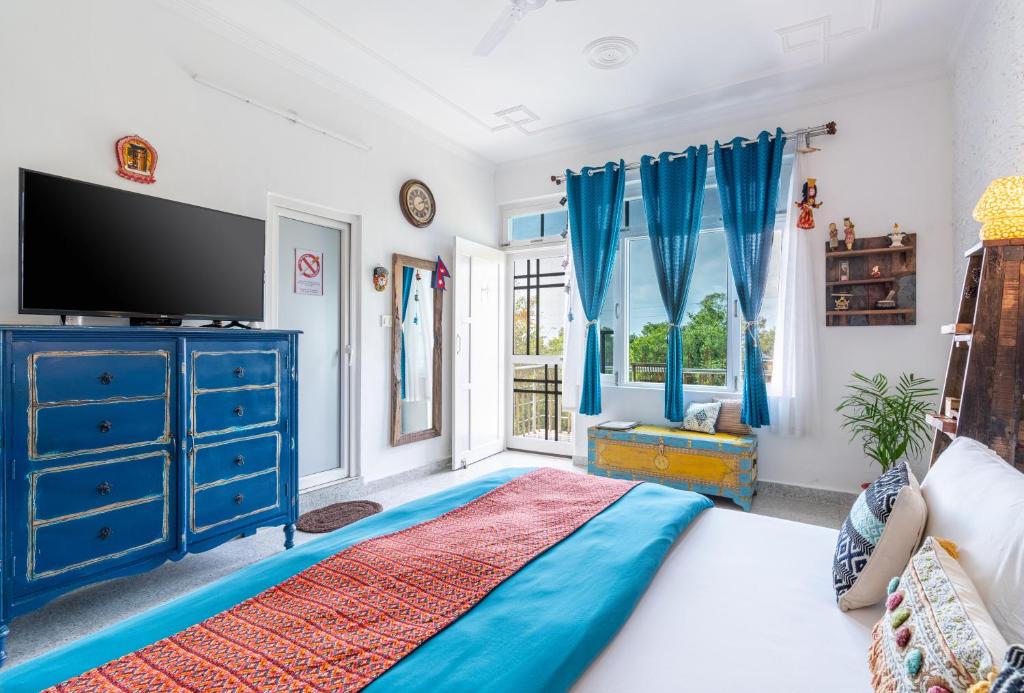 Postel nebo postele na pokoji v ubytování The Himaal, Bir - Boutique Homestay