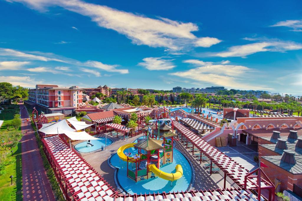 an aerial view of a water park at Megasaray Club Belek in Belek