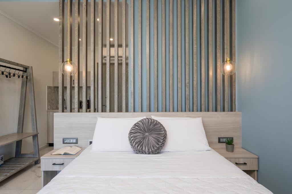 Postel nebo postele na pokoji v ubytování Alexia Seaview Apartments