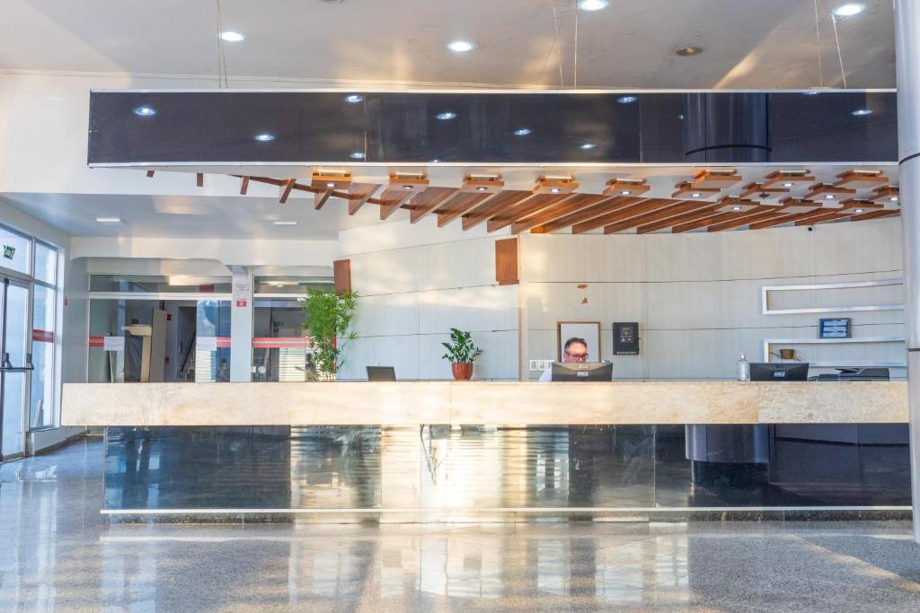 Vstupní hala nebo recepce v ubytování Foz Budget Hotel