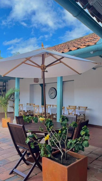 Patio nebo venkovní prostory v ubytování Camino a Santa Fe