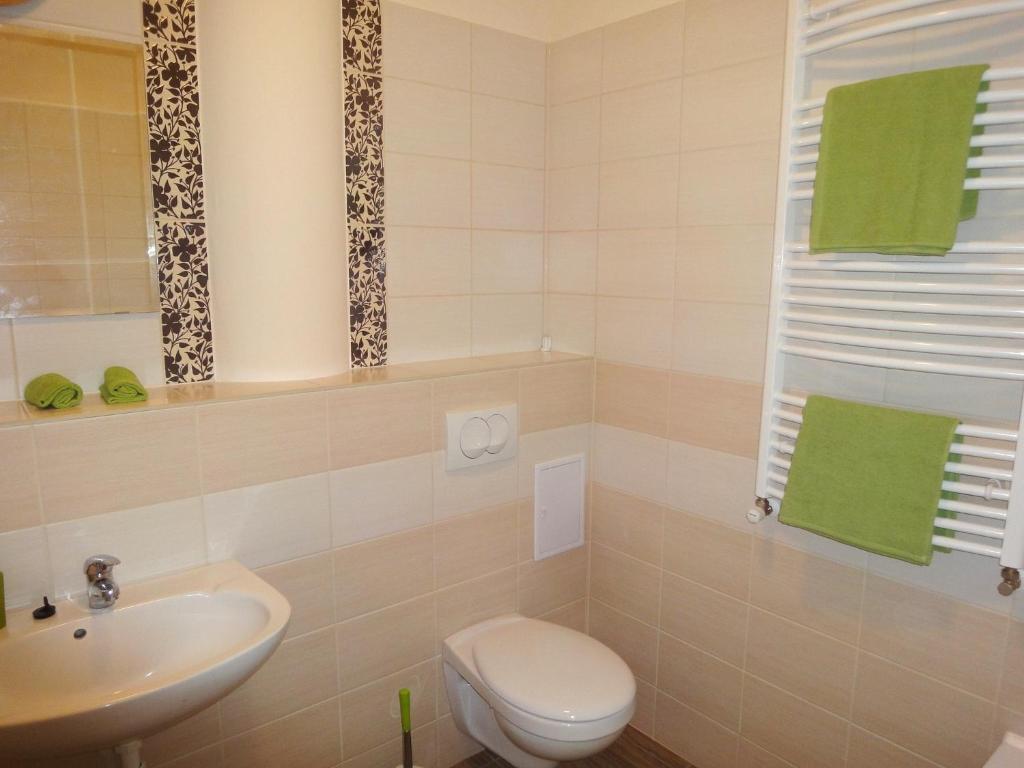 Koupelna v ubytování Aqua Apartmanok