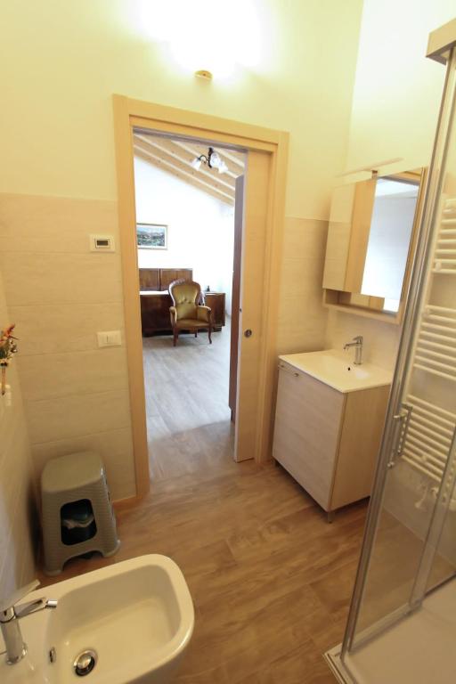Koupelna v ubytování Casa Vilma