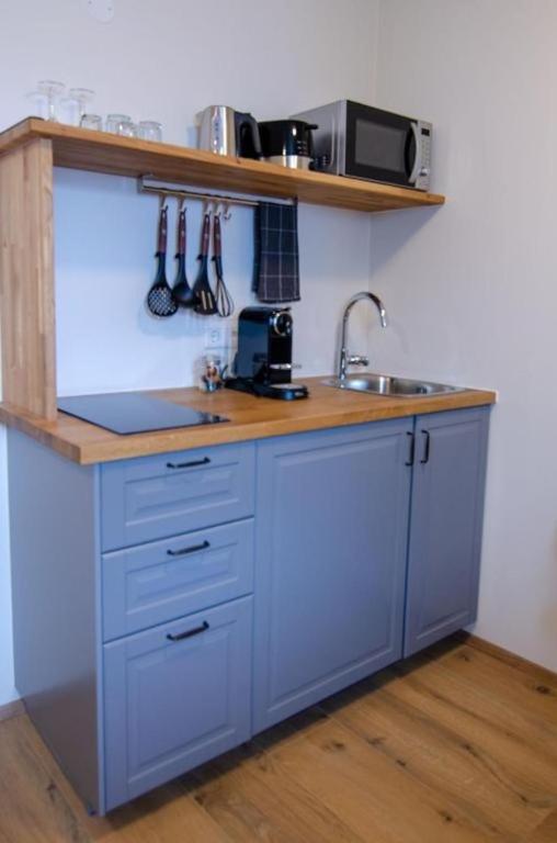 Kuchyň nebo kuchyňský kout v ubytování Stracta Apartments