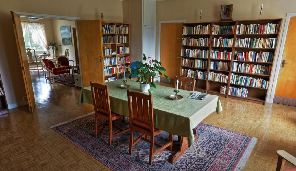 Knihovna v bed and breakfast