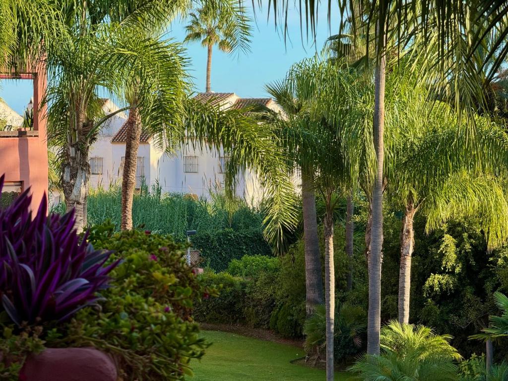 Vonkajšia záhrada v ubytovaní Apartamento Marbella Alicate Beach