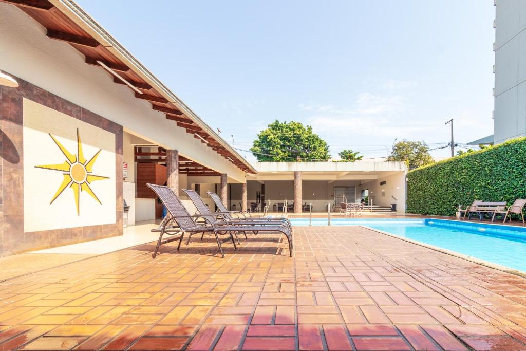 Bazén v ubytování Luz Hotel by Castelo Itaipava nebo v jeho okolí