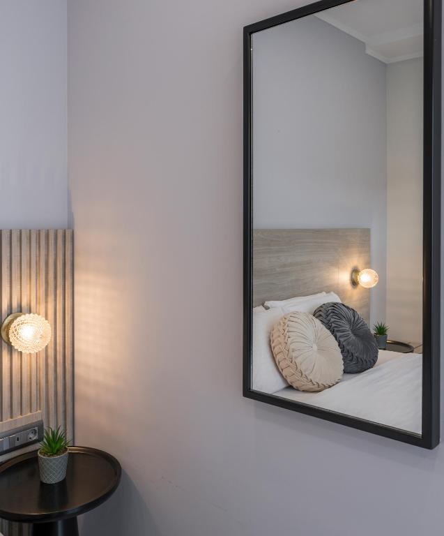 Postel nebo postele na pokoji v ubytování Alexia Seaview Apartments