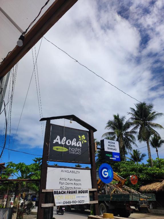 Certifikát, hodnocení, plakát nebo jiný dokument vystavený v ubytování Aloha Hostel Siargao