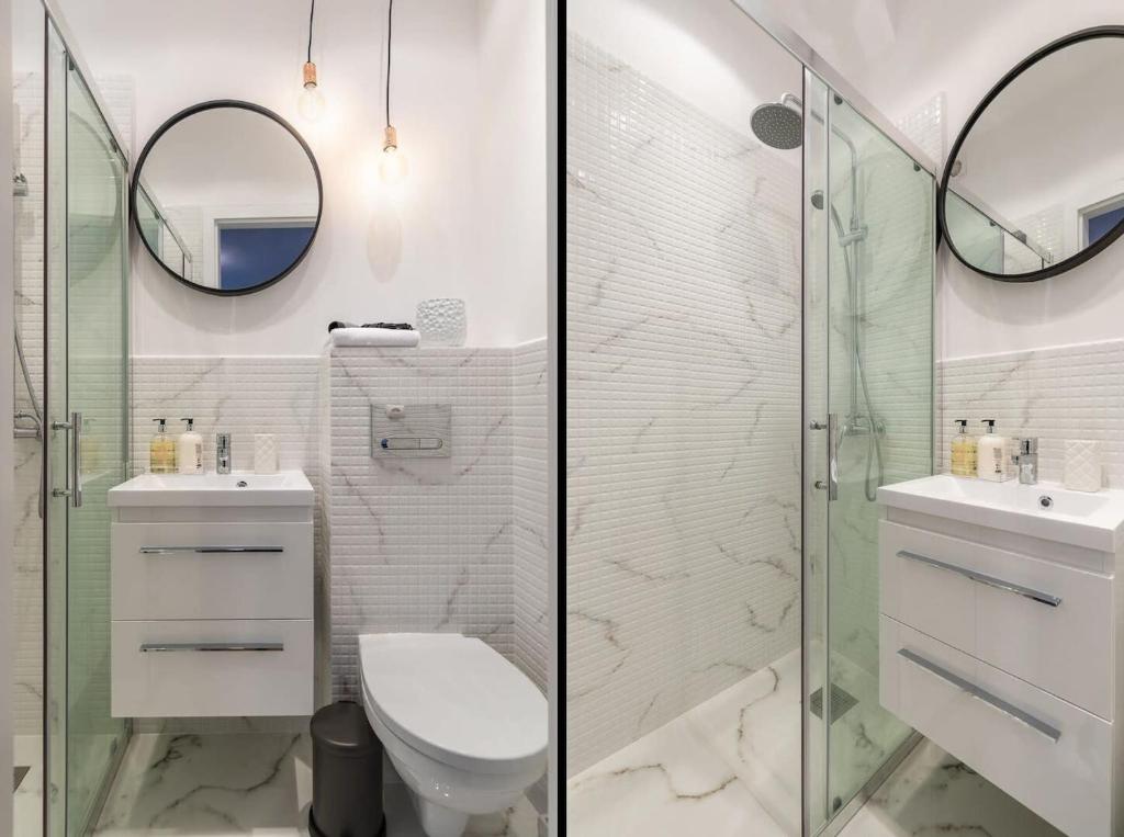 Kúpeľňa v ubytovaní Mokotowska 51 - Stylish Apartment by Noclegi Renters