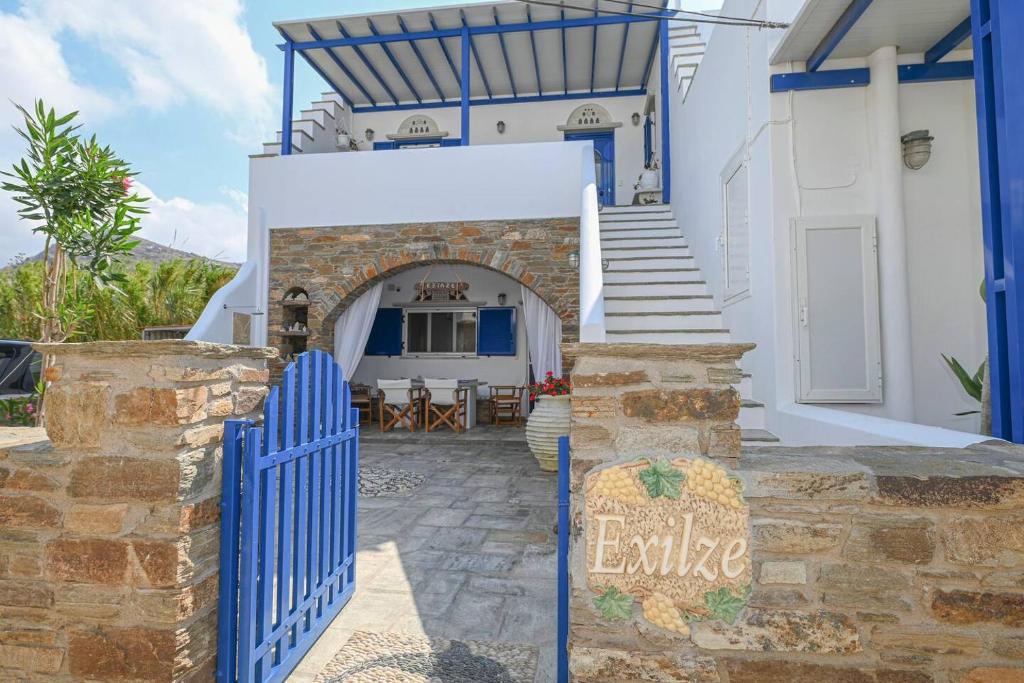 Balkón nebo terasa v ubytování Exilze House Beachfront Kionia