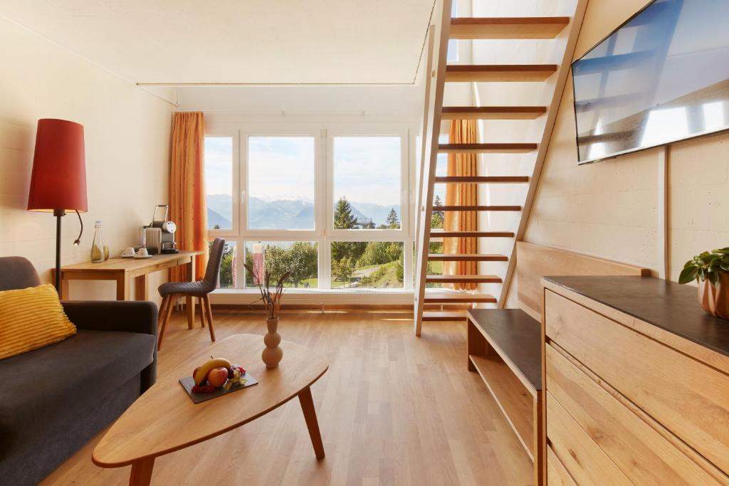 Posezení v ubytování Rigi Kaltbad Swiss Quality Hotel