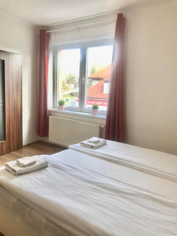 Postel nebo postele na pokoji v ubytování Fresh house