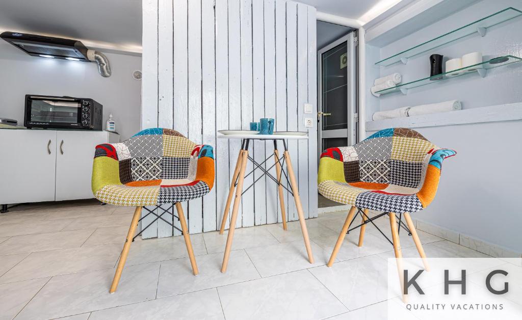 Kuchyňa alebo kuchynka v ubytovaní Little Studio in Argostoli (semi ground floor level)