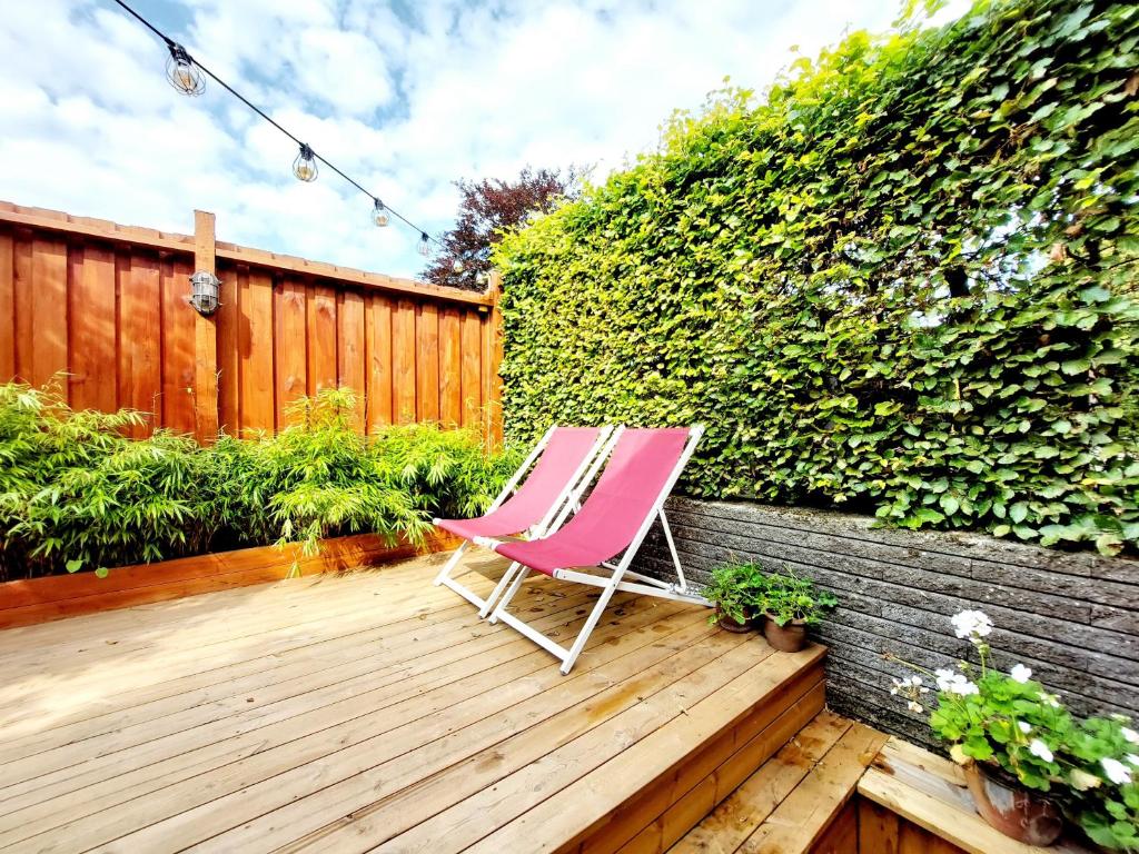 Neptun Studio-apartment with terrace.にある庭