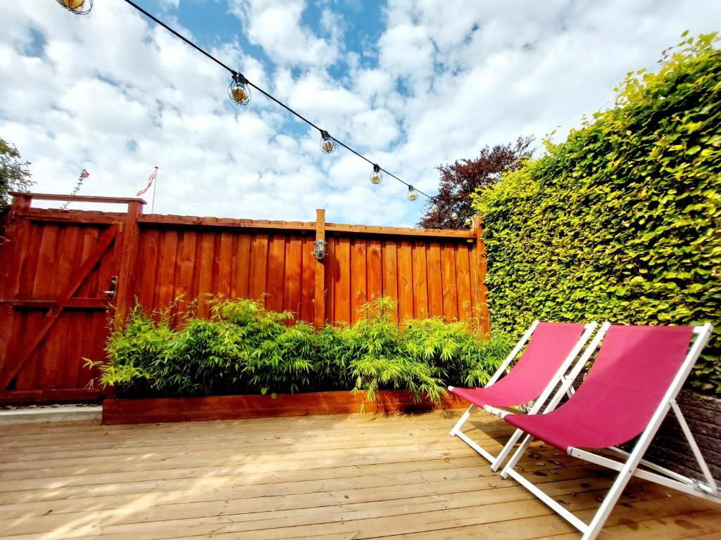 Neptun Studio-apartment with terrace.にある庭