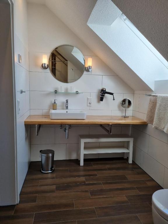 Koupelna v ubytování Landhaus Westerloy