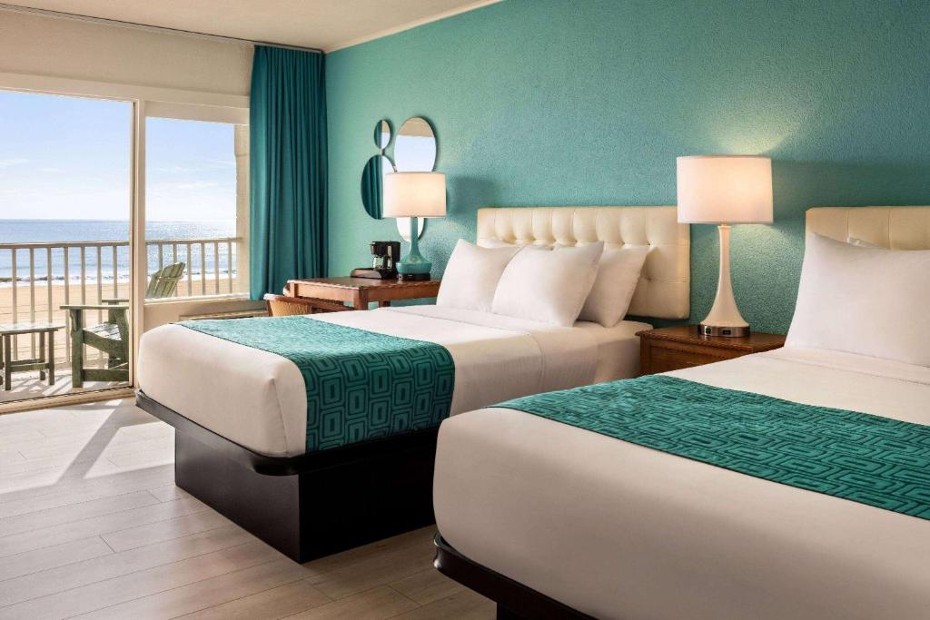 Howard Johnson by Wyndham Ocean City Oceanfront - Oceanfront No Primeiro Andar Com Duas Camas De Casal