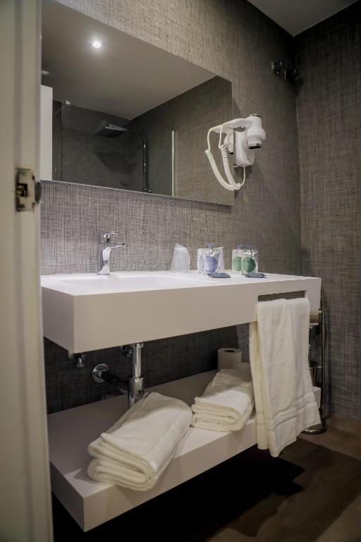 Koupelna v ubytování Hotel Lara