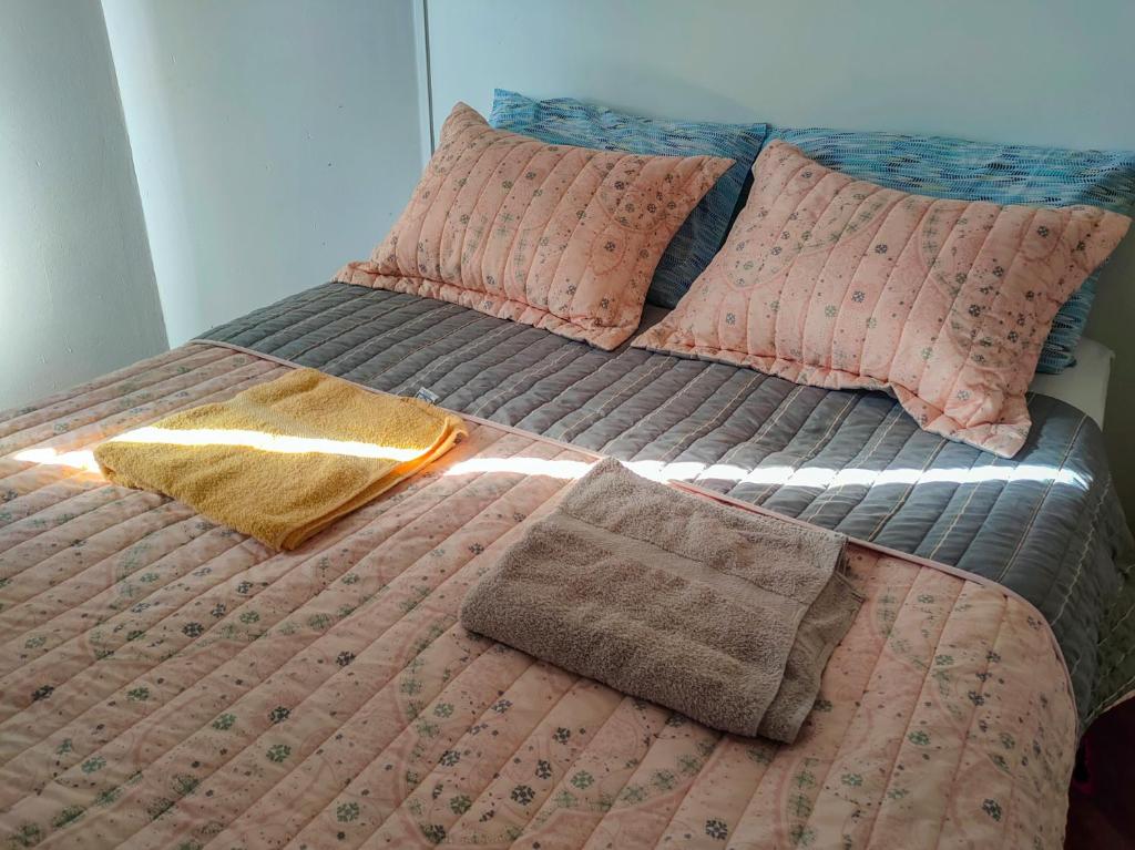 Postel nebo postele na pokoji v ubytování Las Tejas
