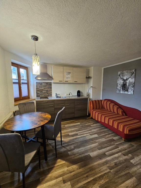 Kuchyň nebo kuchyňský kout v ubytování Appartement Reindl