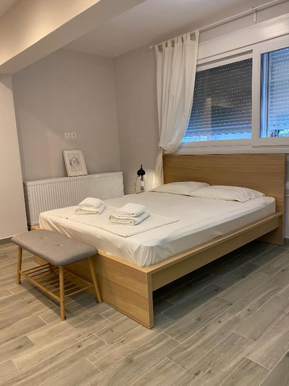 Posteľ alebo postele v izbe v ubytovaní Design downtown suite (K2)